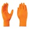 Gloveworks By Ammex Disposable Gloves, Heavy Duty, Nitrile, 8 mil, Powder-Free, M, 1000 PK, Orange GWON44100 - alternate 5